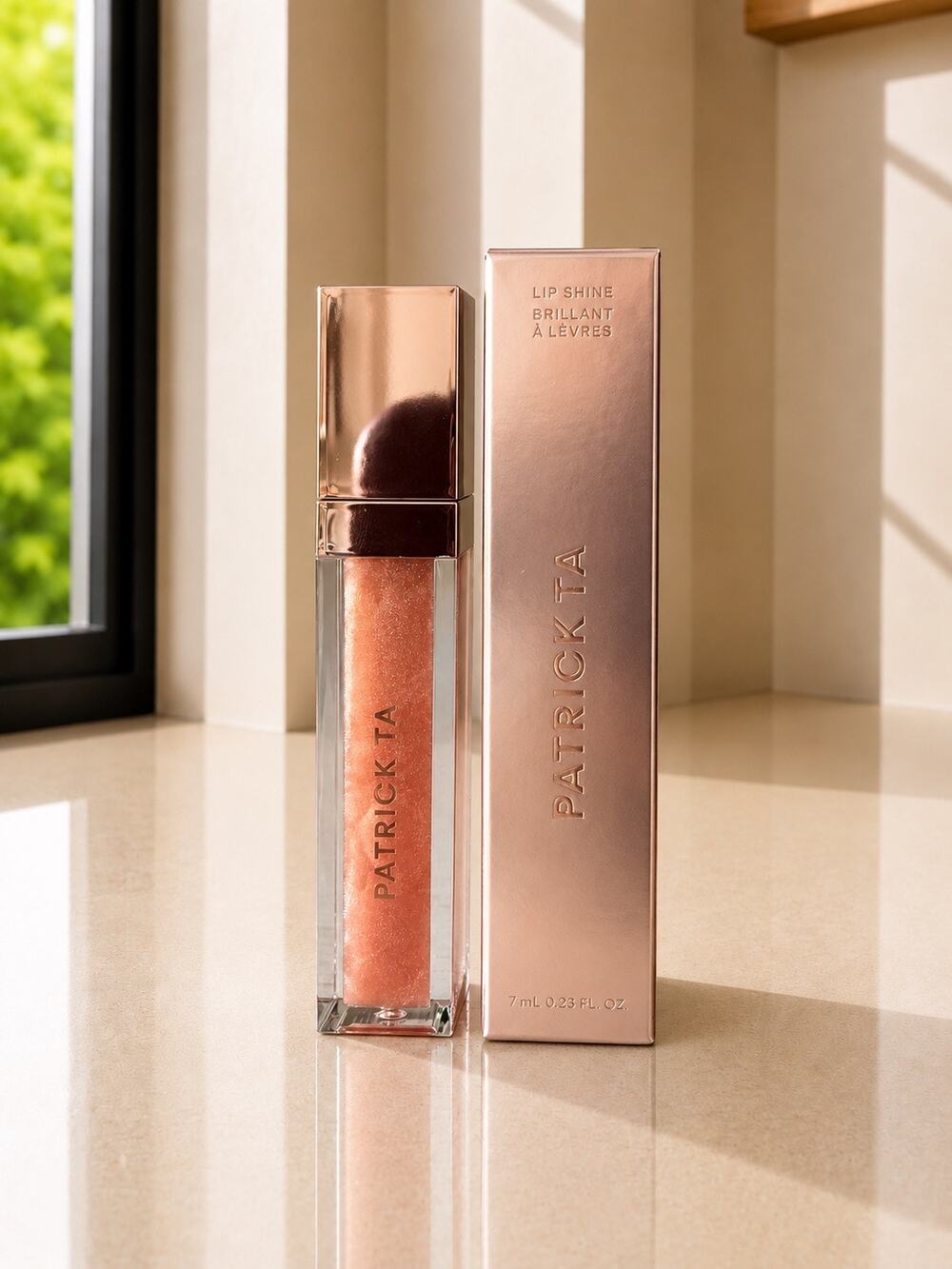 $26 New PATRICK TA Major Glow Lip Shine She’s an Influencer Pink Pearl Gloss